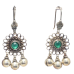 Dangle Earrings 925 Sterling Silver Handmade Crystal Women Gift Traditional Tribal E412